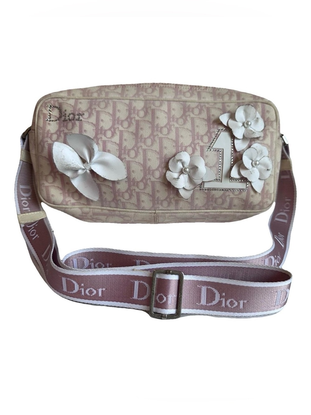 Christian Dior Pink Trotter Y2K Girly Crossbody Bag